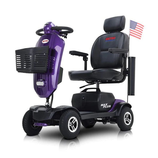 Max Plus 4 Wheel scooter in Purple