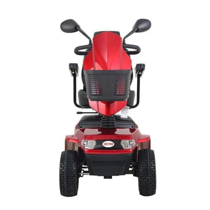 Metro Mobility S800 Color Red - Front View with Basket