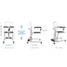 StarSleep CareLift electric transfer lift chair for seniors full product view with lift column and push handle
