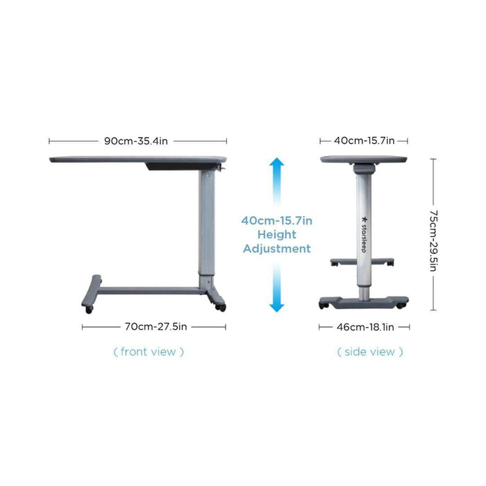 dimesnion of starsleep motion bed side table