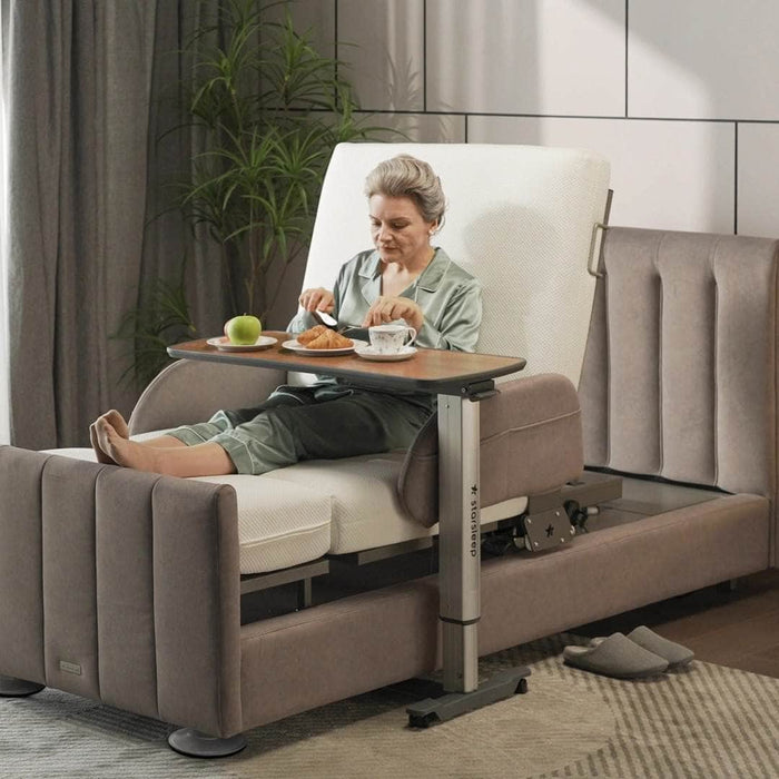 starsleep motion bed side table used with orin rotating bed