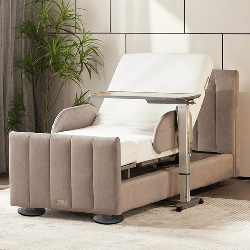 Starsleep motion bed side table on rotating bed