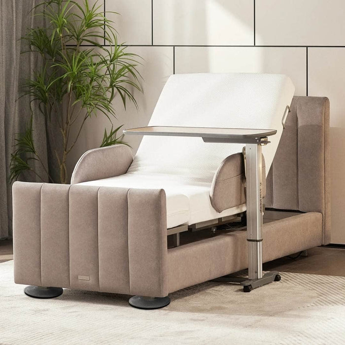 Starsleep motion bed side table on rotating bed