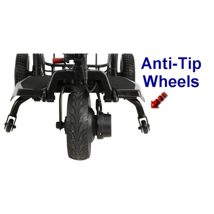 Anti Tip Wheels On Super Light Flight Mobility Scooter