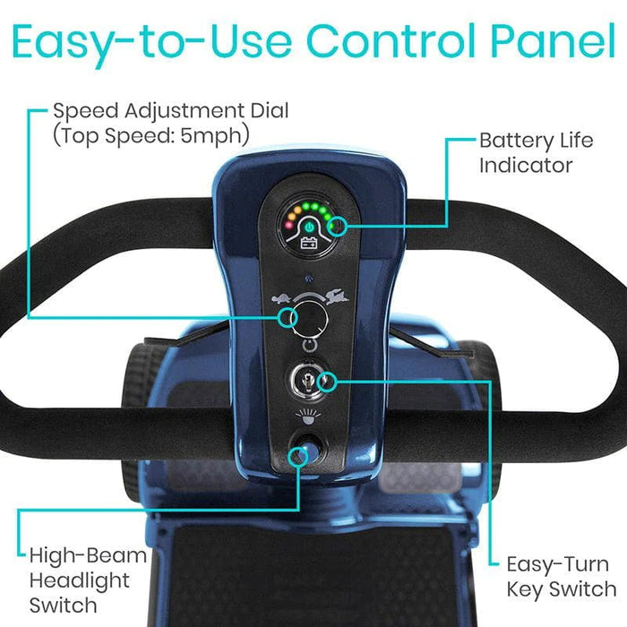 Vive Health Mobility Scooter Series A VH EXCLUSIVE COLORS Design for Comfort and Safety Easy to use control panel