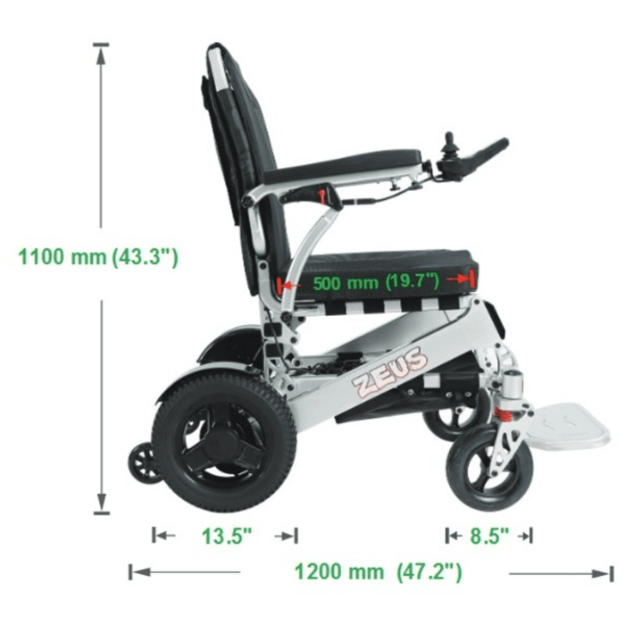 ZeusSideelectricwheelChairSpecifications