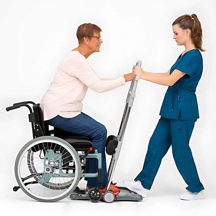 MOLIFT RAISER PRO CAREGIVER ASSISTING ELDERLY PERSON