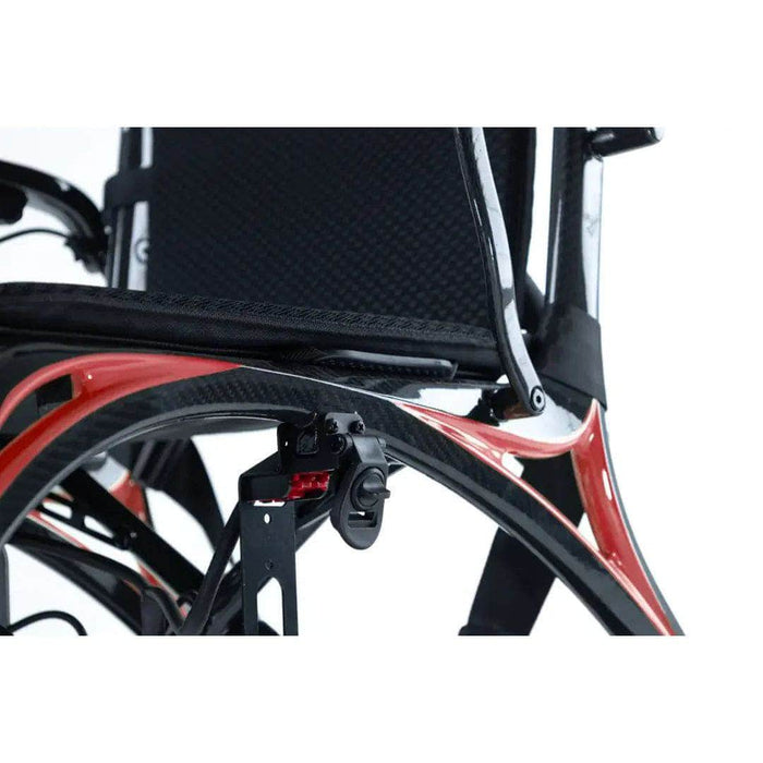 Ezi Fold Carbon Electric Wheelchair - carbon fiber frame