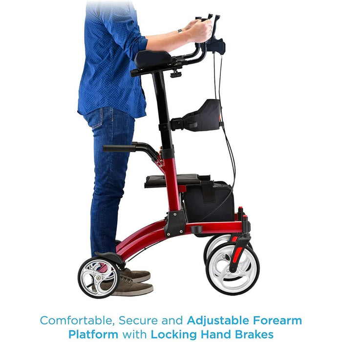 thumbnail image 2 of Uimoso Folding Rollator Walker – Senior Aluminum Rolling Walker – 300LB Capacity 2 of 6