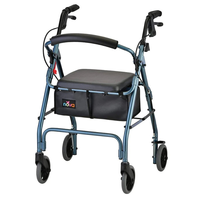 Nova Medical GetGo Classic Folding Lightweight Rollators with 6" Wheels