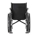 NovaMedicalLightweightSteelHammertoneWheelchairsColorBlackBackView