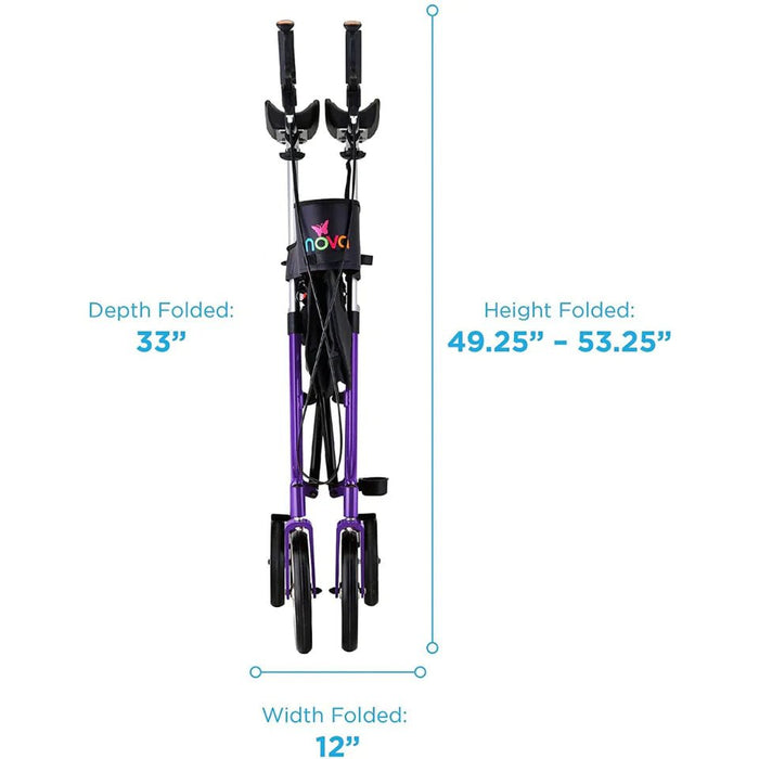 Nova Medical Phoenix Rise UP Rollator - Upright Rolling Walker