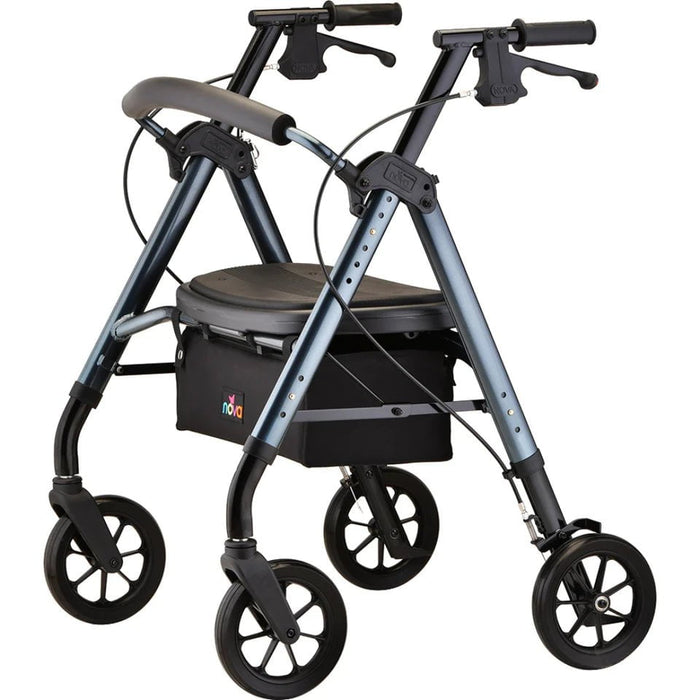 Nova Medical Star 8 DX Extra Wide Rollator Walker - 450 lb Capacity