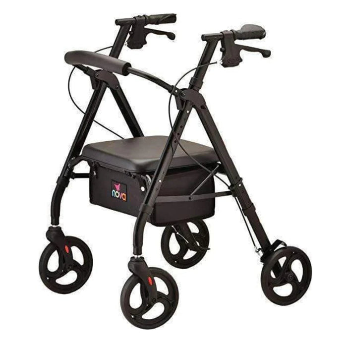 Nova Medical Star 8 Lightweight Rollators with Quick-Fit Push-Button Adjustable Height