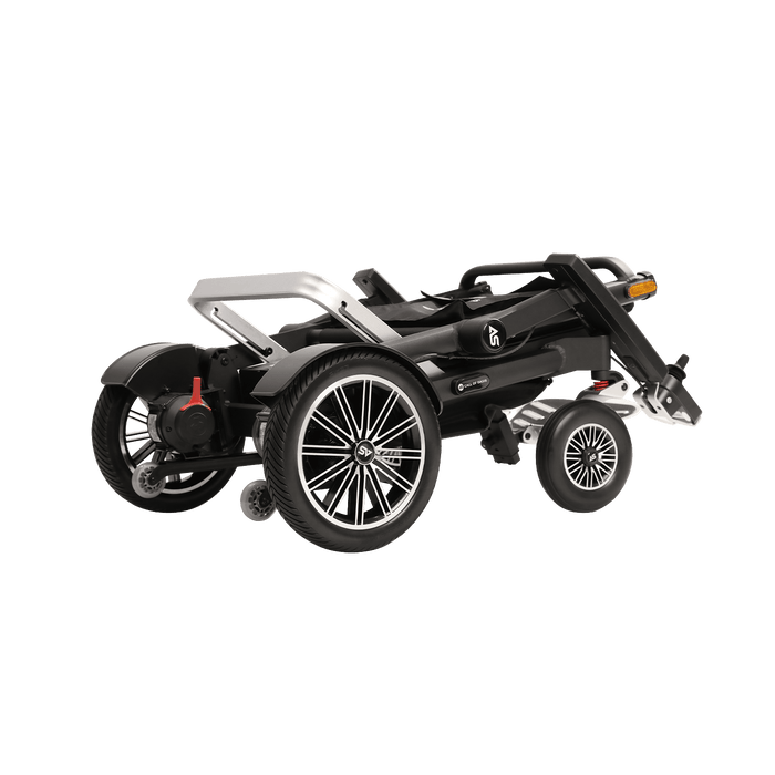 OAS Adventure Pro All-Terrain Electric Wheelchair folded flat