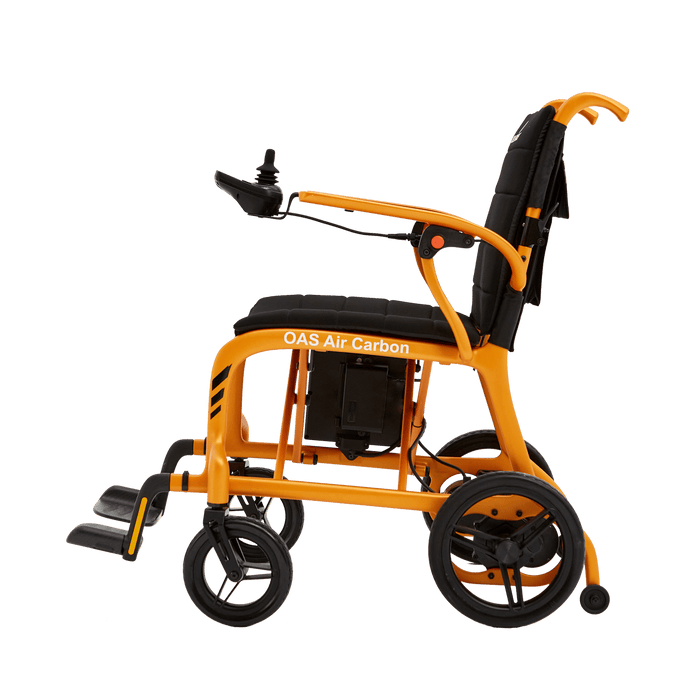 OAS Air Carbon Electric Wheelchair side view