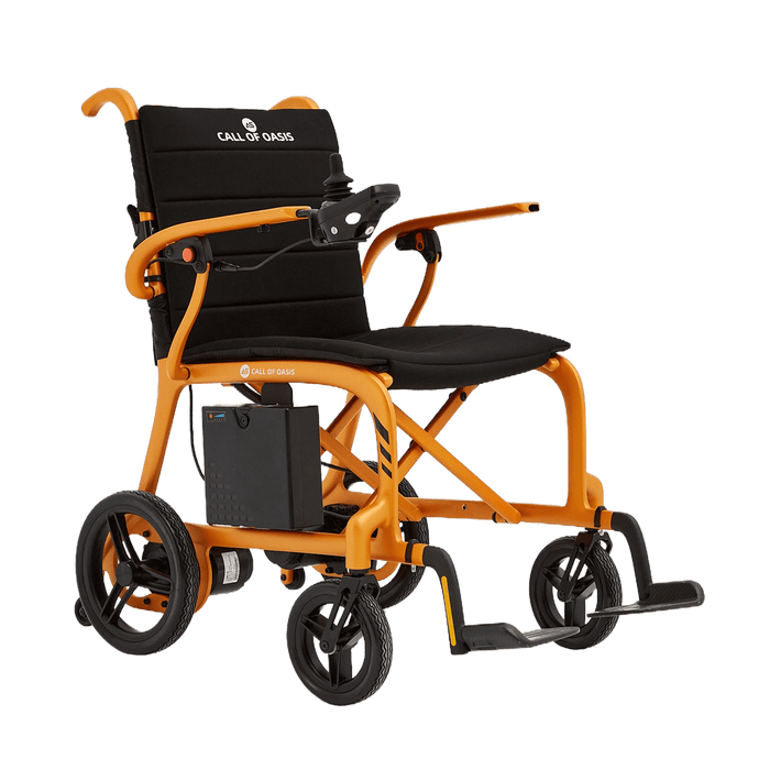 OAS Air Carbon Electric Wheelchair angled view