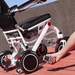 OAS Air Pro Electric Wheelchair battery being removed