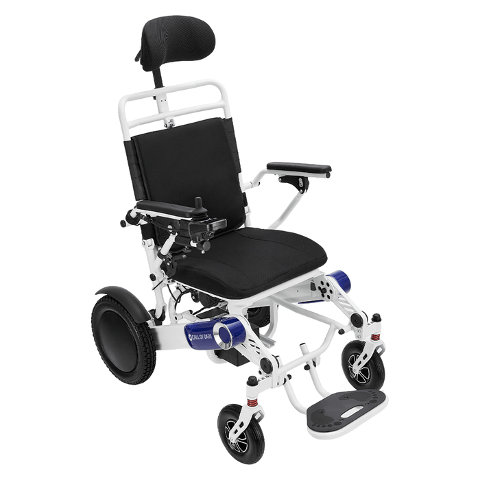 OAS Cruise Pro Reclining Electric Wheelchair angled view