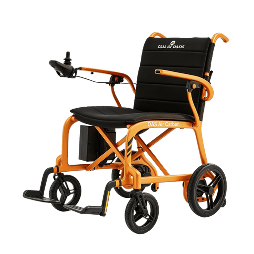 OAS Air Carbon Electric Wheelchair - Sunrise Orange
