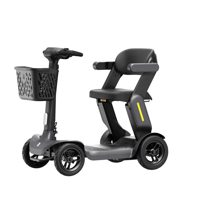 Paiseec s3 gray folding mobility scooter side view