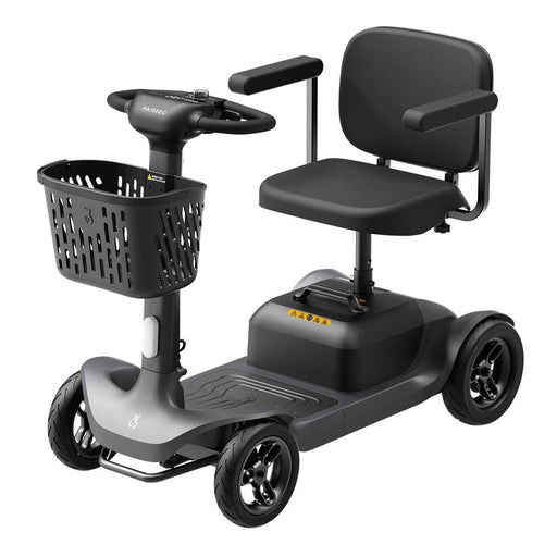 S1 Mobility Scooter for Adults, 4-Wheel Mobility Scooter - 25 Miles Range, up to 6.2 mph, Smart Safety Features, Good Legroom, Rotating Swivel Seat, Headlight, Basket, Charger Included