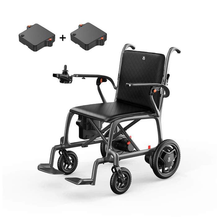 PAISEEC Q5 Carbon Fiber Electric Wheelchair – flat-free wheels