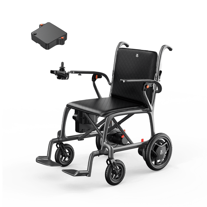 PAISEEC Q5 Carbon Fiber Electric Wheelchair – rear view