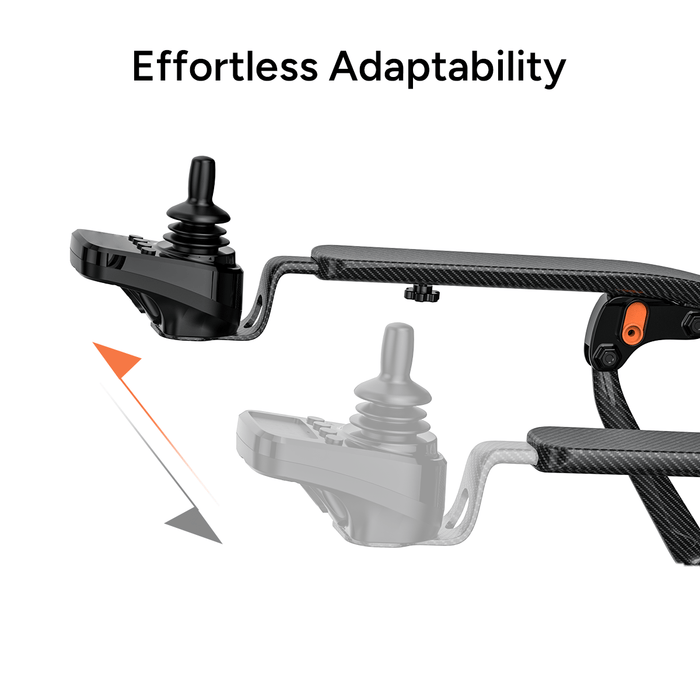 PAISEEC Q5 Carbon Fiber Electric Wheelchair – joystick controller