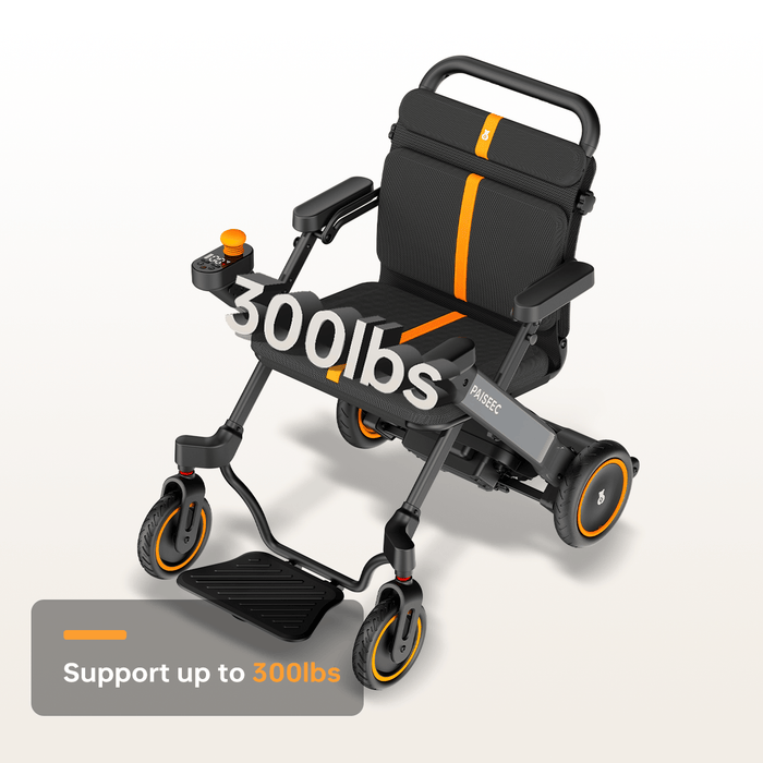 PAISEEC W1 2-in-1 Electric Wheelchair – joystick control