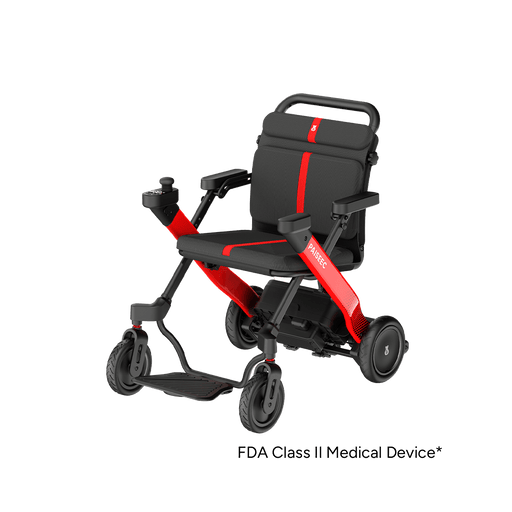 PAISEEC W1 2-in-1 Electric Wheelchair – side view
