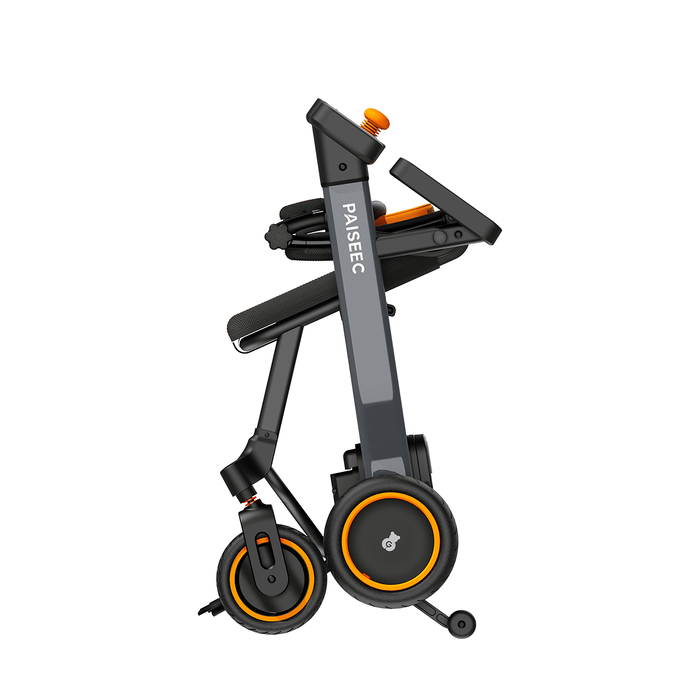 PAISEEC W1 2-in-1 Electric Wheelchair – rear view