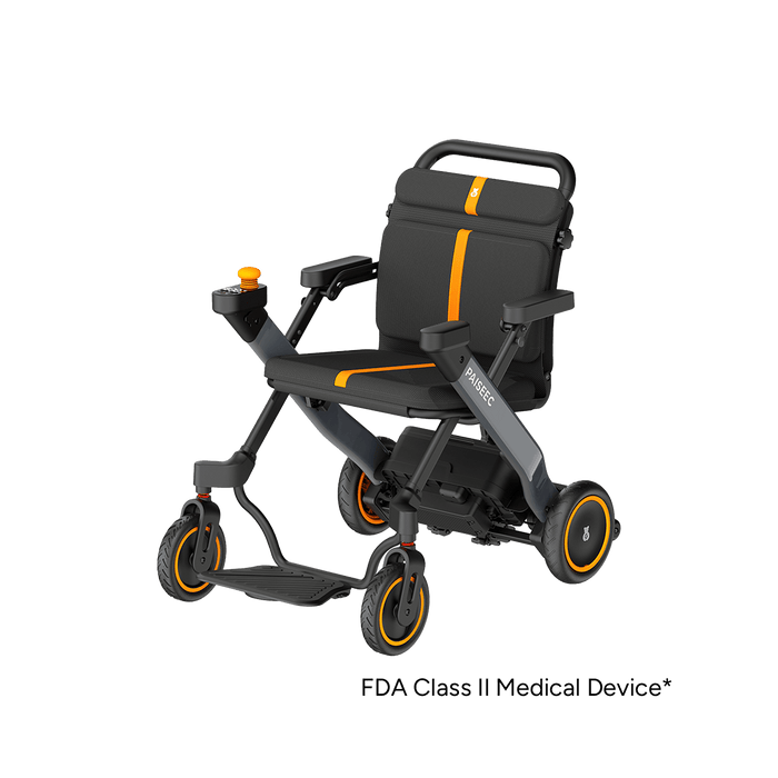 PAISEEC W1 2-in-1 Electric Wheelchair – front view
