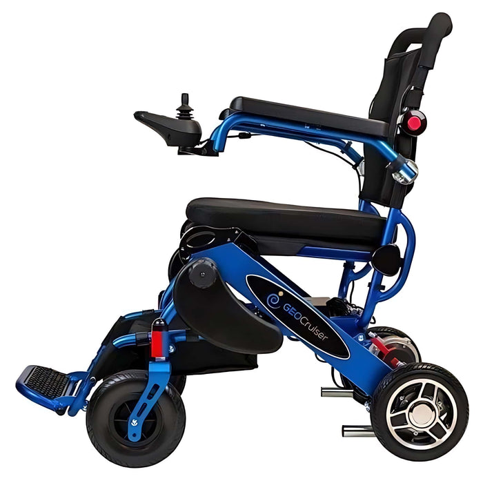 geocruiserdxfoldingpowerwheelchaircolorblueleftview