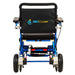 PathwayMobilityGeoCruiserEliteEXFoldablePowerWheelchairColorBlueBackView