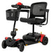 Pride Go Go Elite Traveller 2 Platinum scooter left beauty angle in red