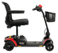 Pride Go Go Elite Traveller 2 Platinum scooter right profile in red