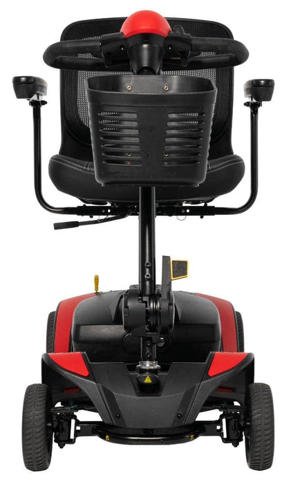 Pride Go Go Elite Traveller 2 Platinum scooter front view in red