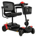Pride Go Go Elite Traveller 2 Platinum scooter right beauty angle in red