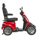 Baja Raptor 2 4-Wheel Scooter Color Red Right Side View