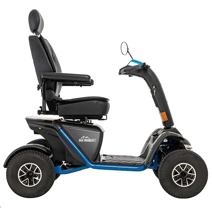 PrideMobilityBajaWrangler2ColorBlueRightSideView