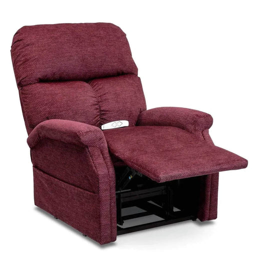 LC-250 Chair Color Black Cherry Front View Adjustable Footrest