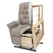 Pride LC 250 Lift Chair Color Walnut Front View External and Internal 