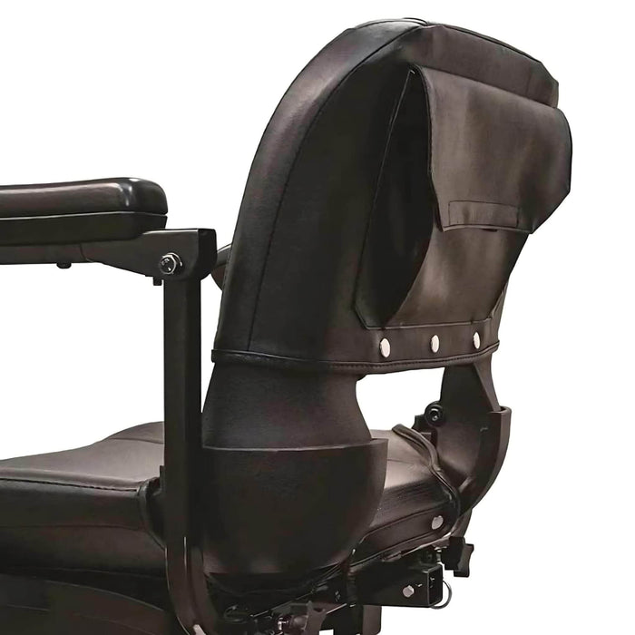 GoGoElite4WheelTravelScooterColorBlackBackrestChair