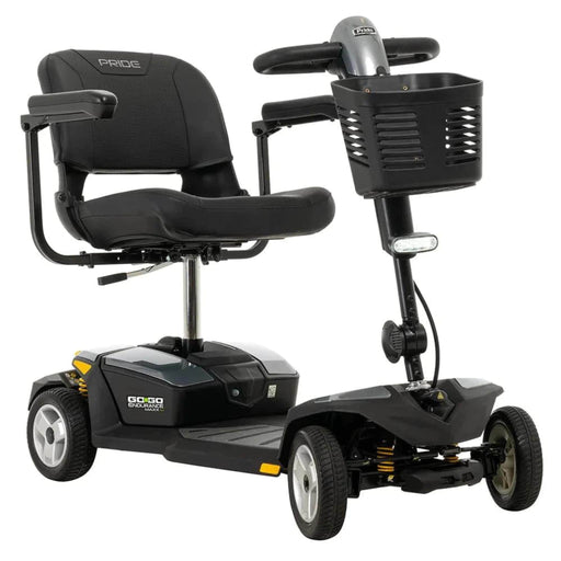 Pride Mobility Go-Go Endurance Li Color Gray Front Right Side View