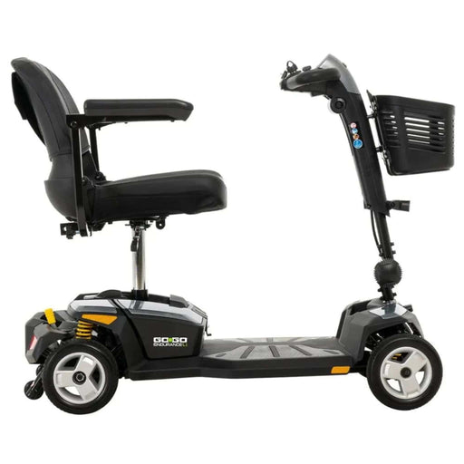 Pride Go Go Endurance Scooter Color Gray Right Side View