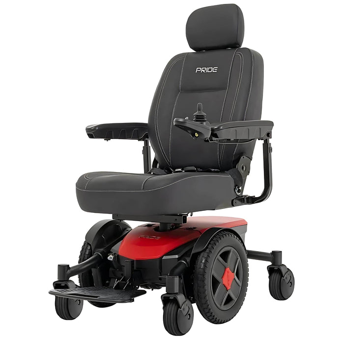 jazzyevo613powerwheelchaircolorredleftsideview