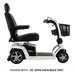 pridezeroturn10mobilityscootercolorwhitewithbasket-shownwith20widehigh-backseat