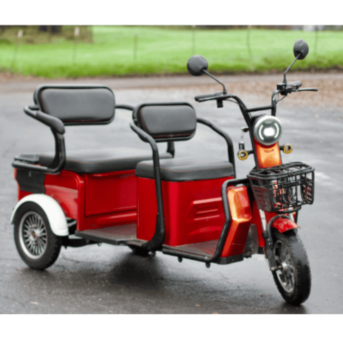 Pushpak Model 4000 Red 2 Passenger Electric Mobility Trike Used