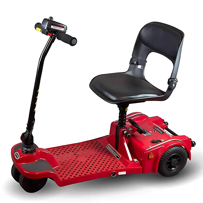 ShopriderEcho4-WheelFoldingMobilityScooterColorRedFrontSideView